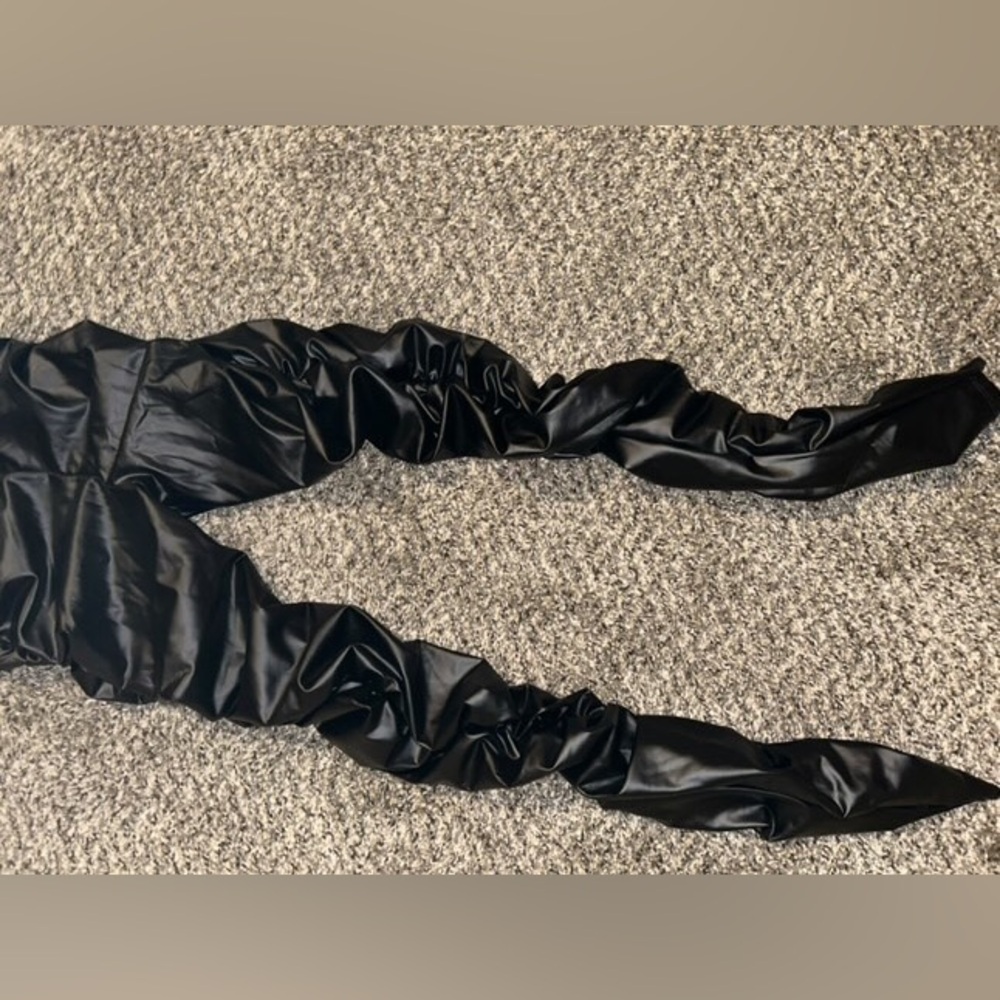 FN Leather Skinny Black Bottoms